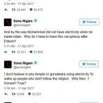 Pagtatapos ng kontrobersyal na tweet ng Nigam
