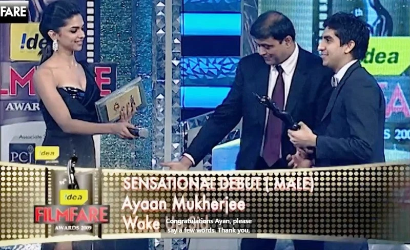   Ayan Mukerji podczas 55. ceremonii rozdania nagród Filmfare