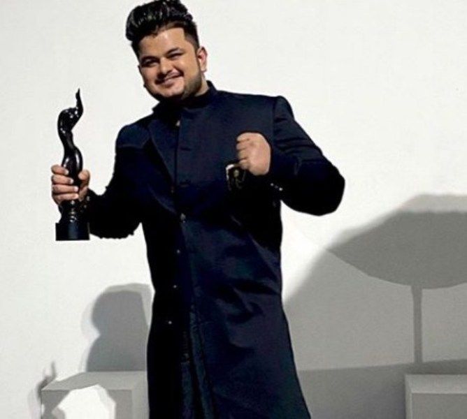 Vishal Mishra Filmfare-palkinnollaan