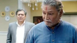   Marathi TV 쇼 Tuzech Mi Geet Gaat Aahe(2022)의 스틸에서 Pandit Mukund Narayan 역의 Vikram Gokhale