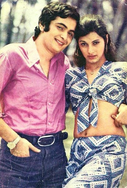   Dimple Kapadia ile Rishi Kapoor