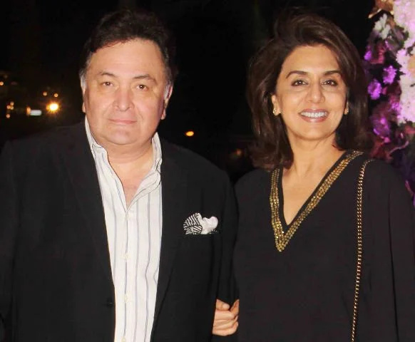   Rishi Kapoor met zijn vrouw Neetu Singh