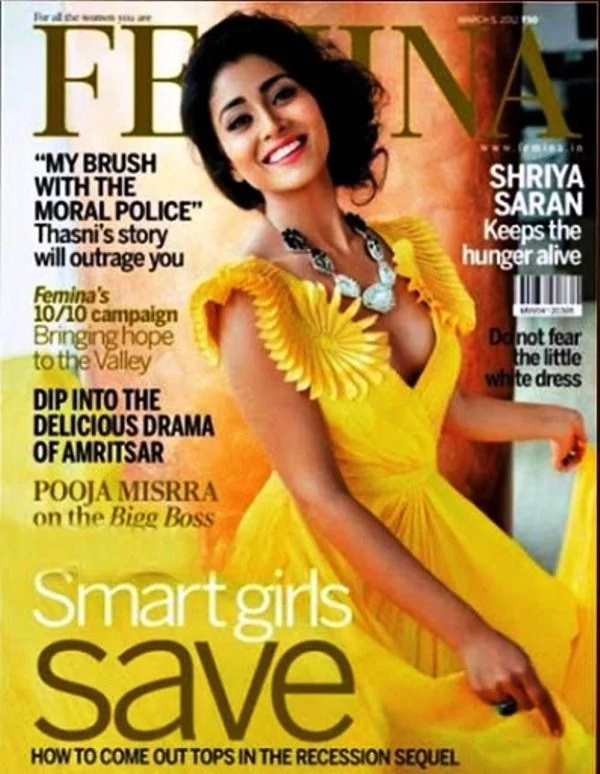   Shriya Saran na naslovnici časopisa Femina