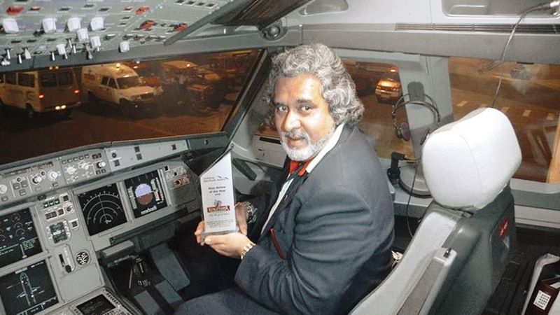 Jet Uçağında Vijay Mallya