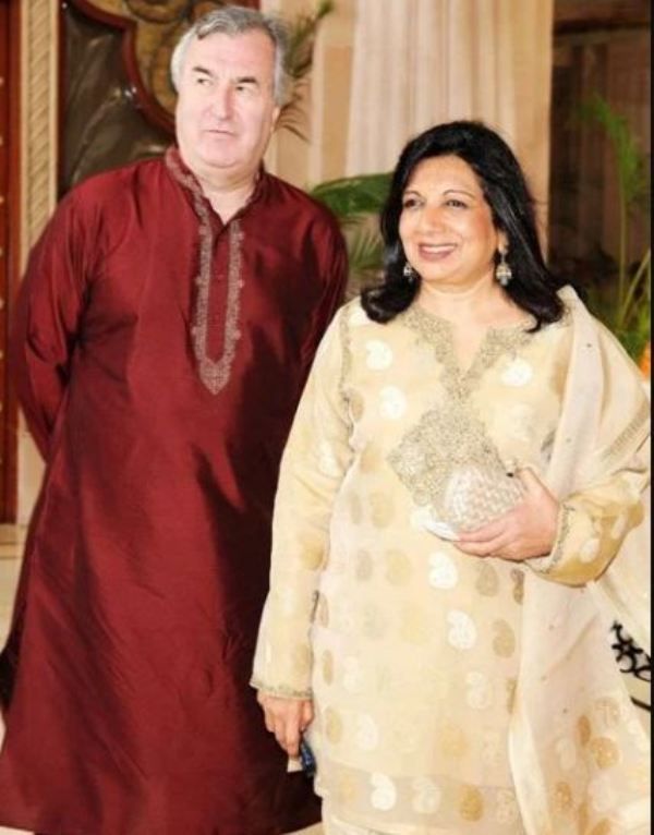 Kiran Mazumdar z možem Johnom Shawom