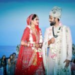 Nikhil Jain con sua moglie Nusrat jahan On Their Wedding