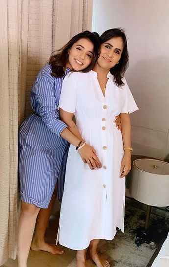 Η Masoom Minawala Mehta με τη μητέρα της