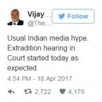   Vijay Mallya säutsus