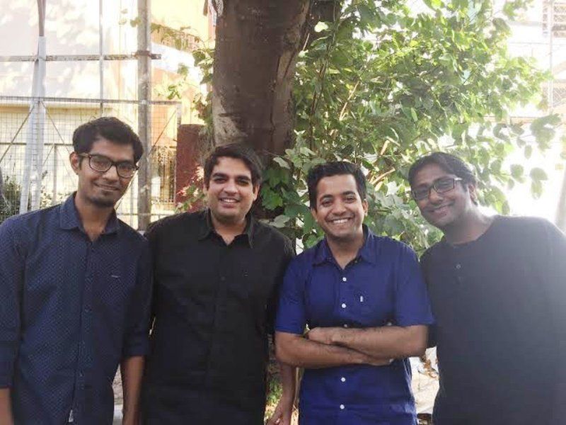Grundarna av Unacademy; från vänster till höger - Hemesh Singh, Gaurav Munjal, Roman Saini och Sachin Gupta