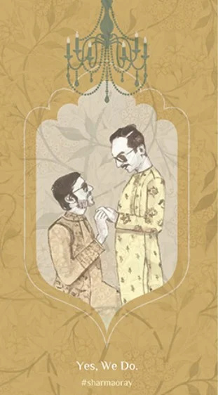   Svatební přání Abhishek Ray a jeho partner