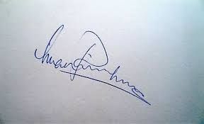 Signature de Viv Richards