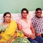 मिताली राज अपने माता-पिता के साथ