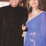 Mohammad Azharuddin avec sa deuxième épouse Sangeeta Bijlani