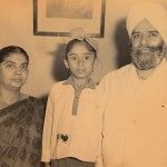 Navjot Singh Sidhu с родителите си
