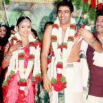 Prithi Narayanan con suo marito Ravichandran Ashwin