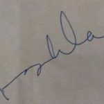 Imrana Khana paraksts