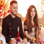 Nitish Rana och Saachi Marwah förlovningsfoto