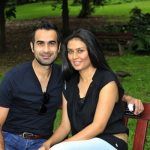 Imran Tahir bersama istrinya