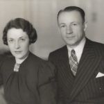 Don Bradman com sua esposa