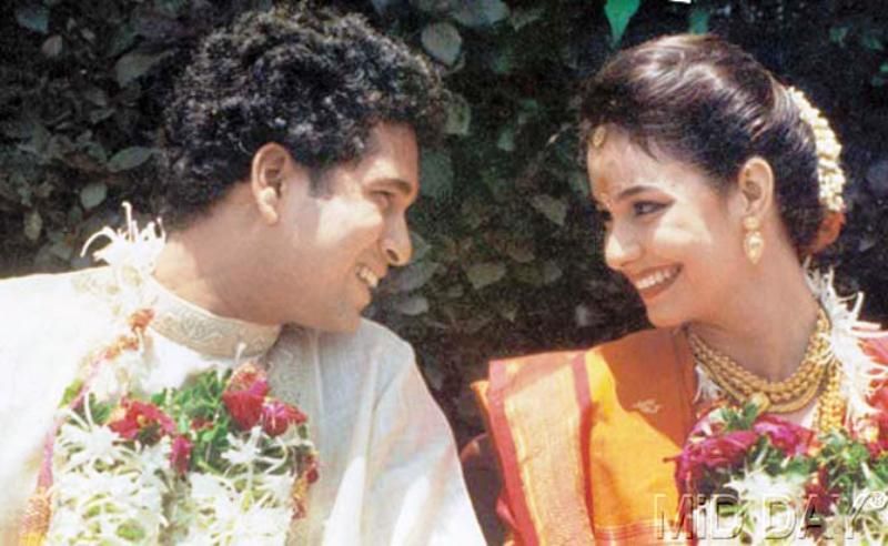 Photo du jour du mariage de Sachin Tendulkar