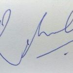 KL Rahul signature