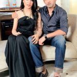 Natasha Jain med sin mand Gautam Gambhir