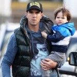 Kevin Pietersen com seu filho