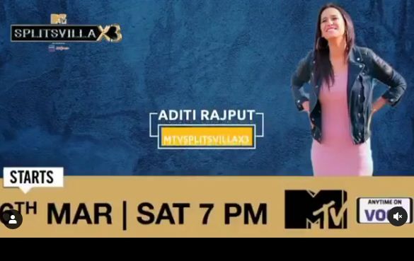Aditi Rajput com a concursant de MTV Splitsvilla 13