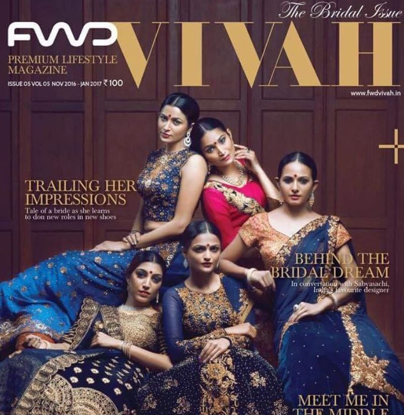 Rithu Manthra en couverture du magazine FWD Vivah