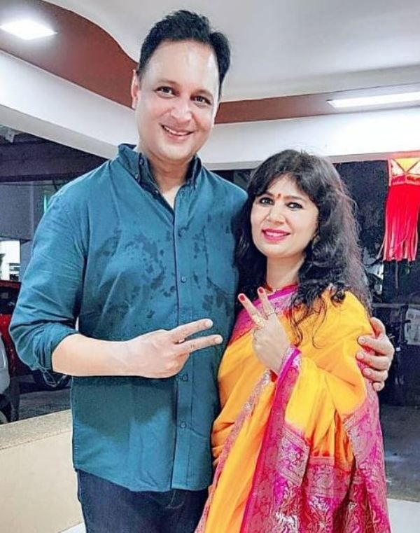Sandeep Mohan med sin kone Nita
