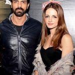 Arjun Rampal avec Suzanne Khan