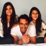 Arjun Rampal avec ses filles
