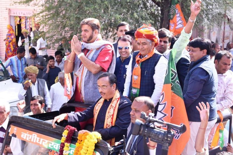 Сурендра Пал води кампания за BJP в Раджастан