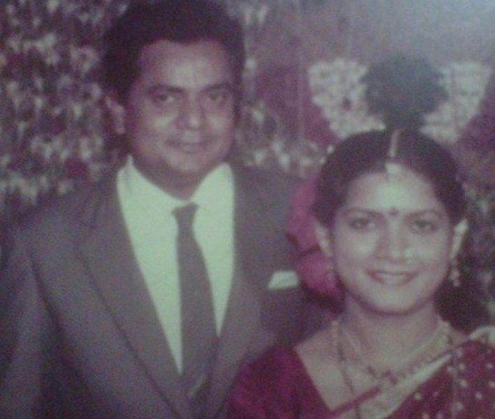 Vijay Chavan sa svojom ženom