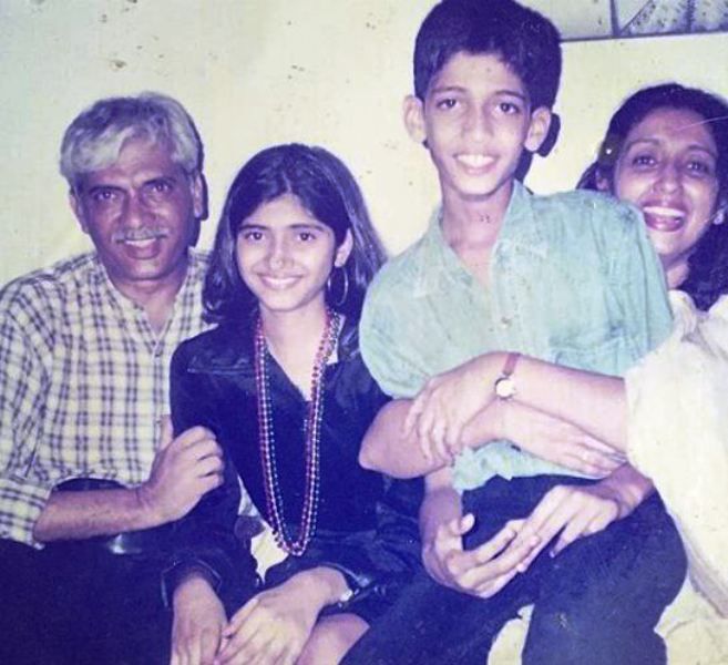 Neena Kulkarni et sa famille