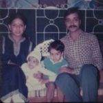 Rohit Reddy med sin familj i barndomen