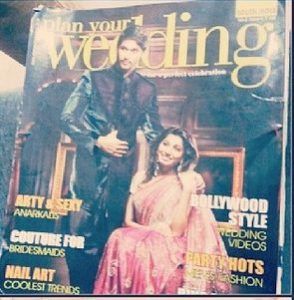 Ragini Chandran en couverture du magazine Plan your Wedding