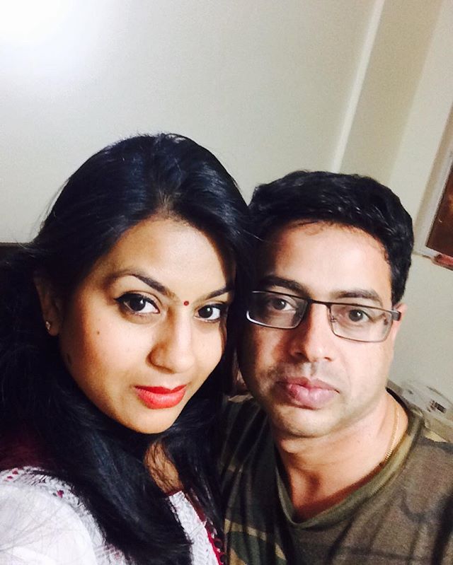 Ankita Singh miehensä kanssa