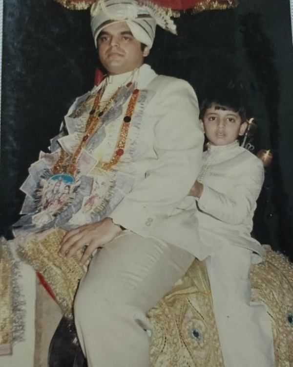 Atul Khatri på sin äktenskapsdag