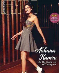 Aahana Kumra na titulnej strane časopisu FHM