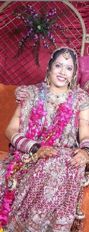 Shruti Arjun Anand w dniu jej ślubu