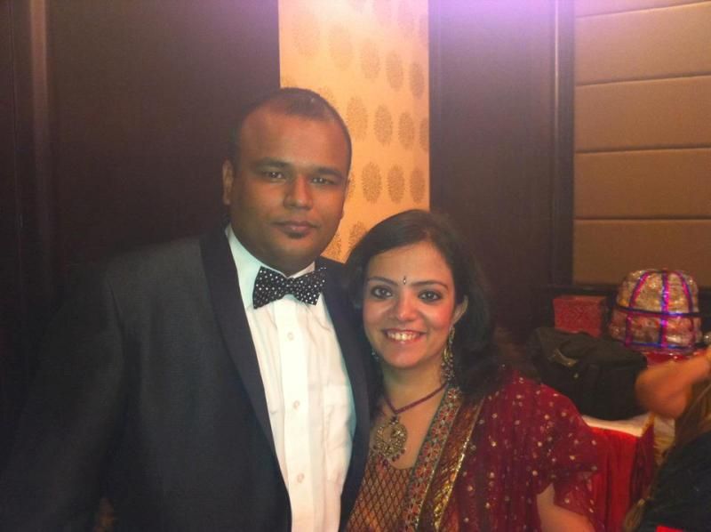 Nishant Tanwar com sua esposa Rukshi