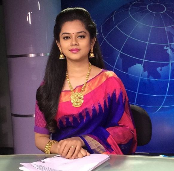 뉴스 앵커 후에 Anitha Sampath