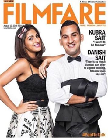 Deense Sait op de cover van het tijdschrift Filmfare