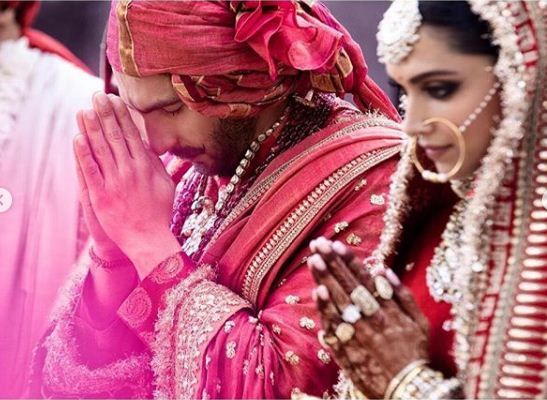 Ranveer Deepika à leur mariage Sindhi