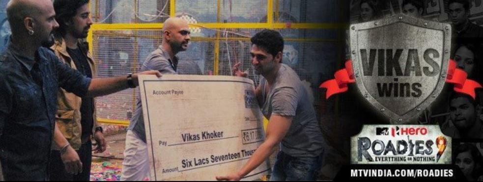 MTV రోడీస్ విజేతగా వికాస్ ఖోకర్: సీజన్ 9