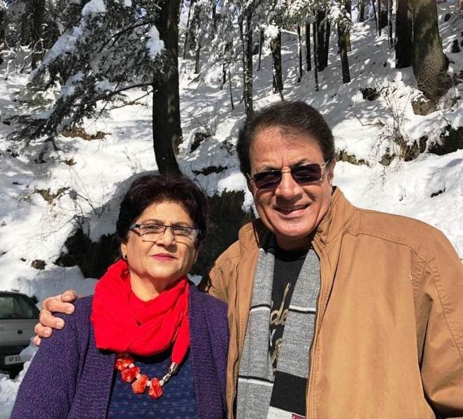 Arun Govil z żoną Shrilekha w Shimla, Himachal Pradesh