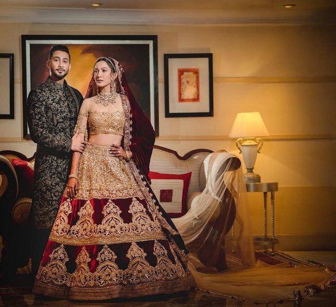 Gauhar Khan og Zaid Darbar bryllupsbillede
