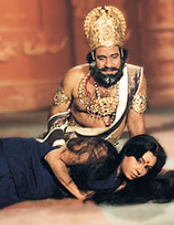 Ramayan'dan bir sahnede Bal Dhuri