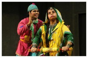 Ipshita Chakraborty during a play
